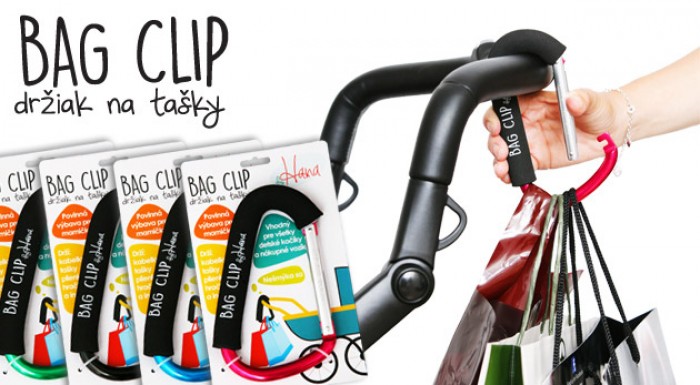 Držiak na tašky na kočík či vozík