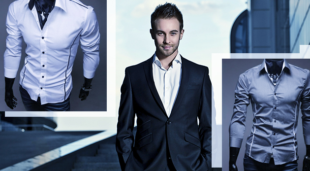 Slim-fit košeľa pre pánov