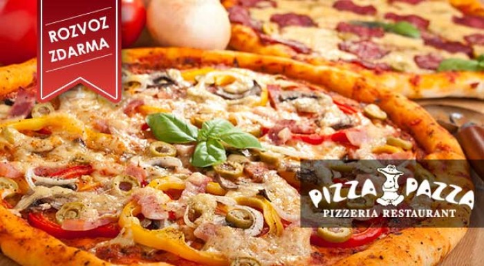 Dve pizze s donáškou od Pizza Pazza