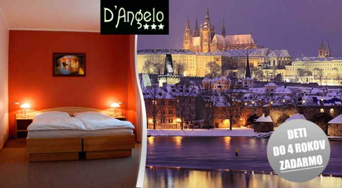 Elegantný hotel D´Angelo*** blízko centra Prahy