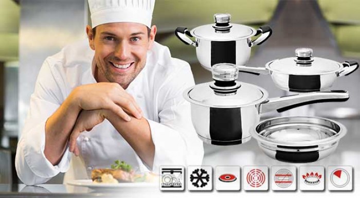 Kvalitná 11-dielna sada hrncov