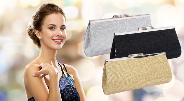 Trendy listová trblietavá kabelka