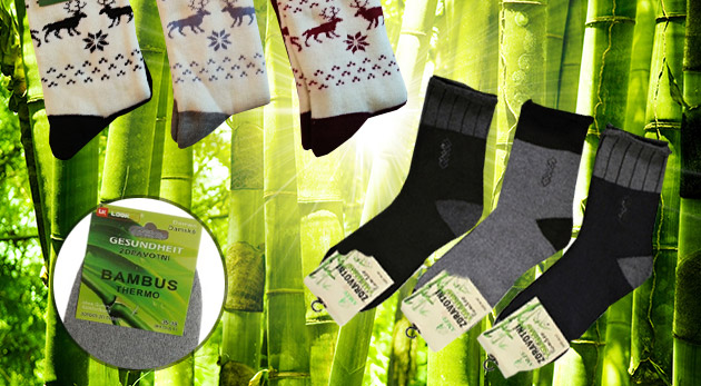Bambusové ponožky pre dámy i pánov