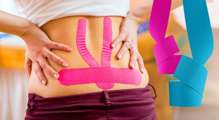 Tejpovacie pásky proti bolesti zo 100% bavlny 