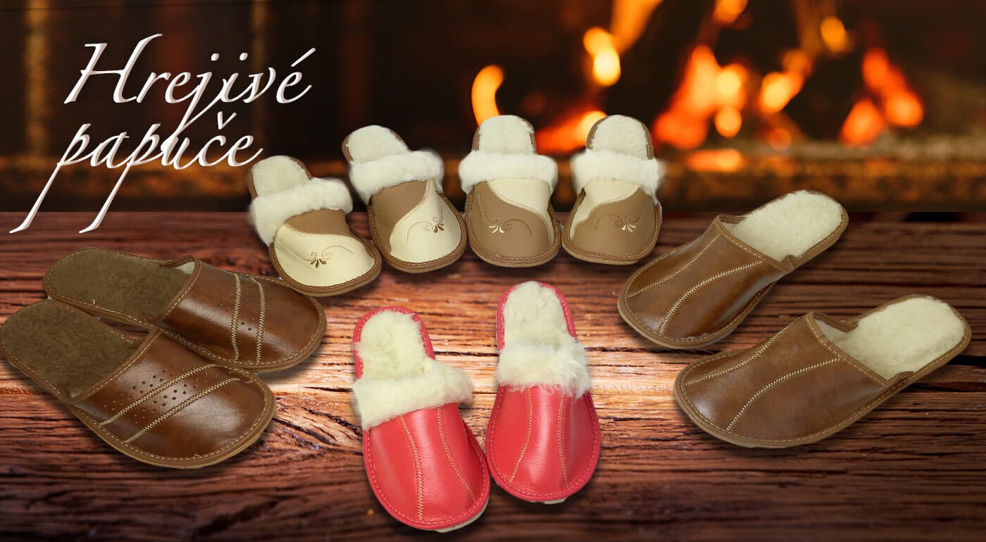 Hrejivé a pohodlné papuče z pravej ovčej vlny