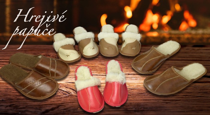 Hrejivé a pohodlné papuče z pravej ovčej vlny