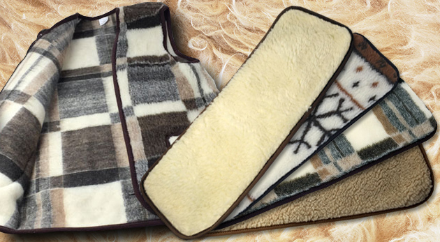 Ľadvinový pás alebo vesta z pravej ovčej vlny