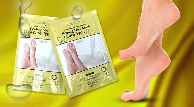 Exfoliačné ponožky. Bonus 3+1 zadarmo!