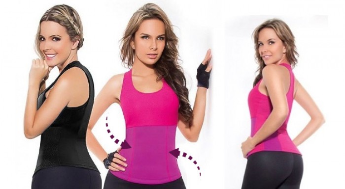 Zoštíhľujúce tielko v ružovej alebo čiernej farbe