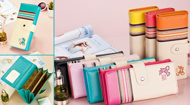 Elegantné dámske peňaženky v 7 farbách