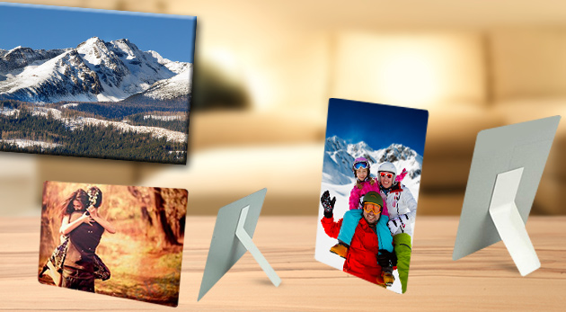 Plechové magnetky a fotografie