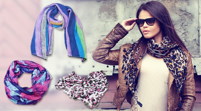 Módne šály z príjemného materiálu - rôzne druhy