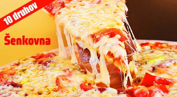 Veľká pizza v pube Šenkovna - na výber z 9 druhov