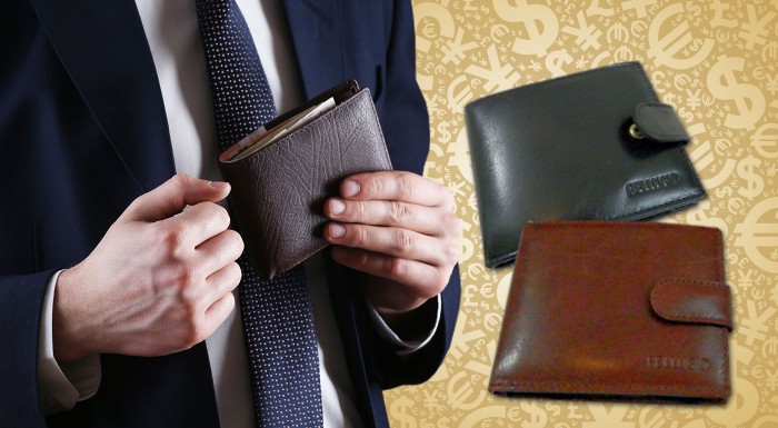 Elegantná pánska kožená peňaženka