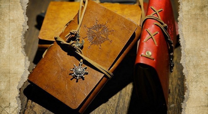 Vintage cestovateľský denník