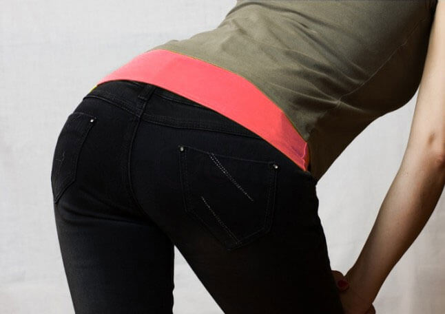 McTran Trendy bedrový pás - lososový, veľk. XL