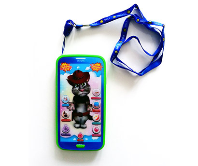 Detský mobilný telefón na výučbu angličtiny Talking Tom