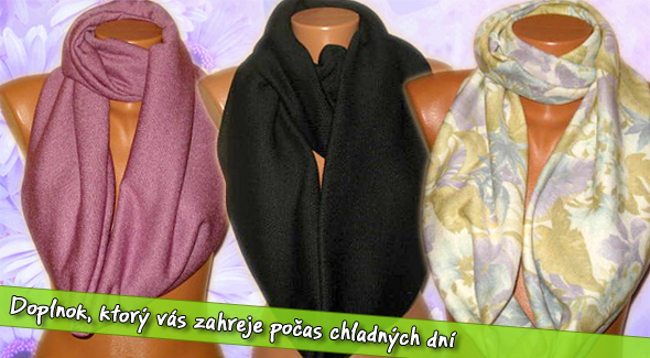 Šál slovenskej výroby. Vyberte si zo širokej ponuky krásnych módnych doplnkov.