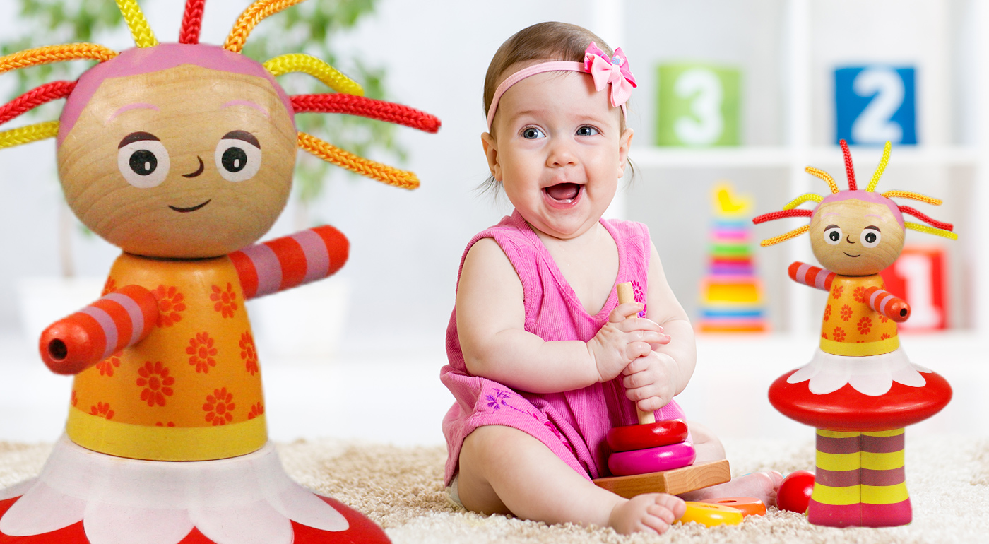 Drevená bábika pre deti