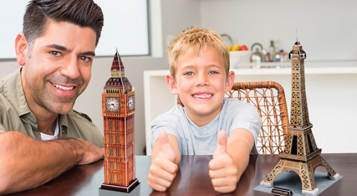 3D puzzle svetoznáme stavby