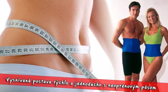 Neoprénový odtučňovací pás. Dostaňte sa do formy bez námahy!