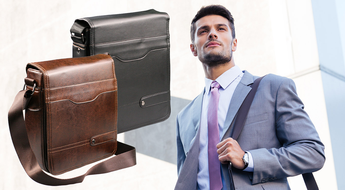 Pánska taška do ruky i cez rameno v dvoch farbách