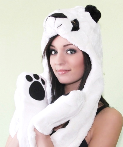 Zimná zvieracia čiapka (panda) 3 v 1 vrátane poštovného