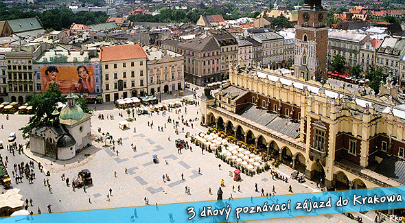 Poznávací zájazd do Krakowa na 3 dni. Wielicka, Krakow, Oswiencim a Birkenau.