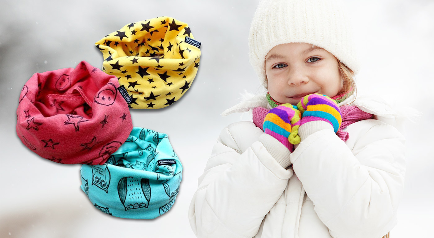 Štýlový hrejivý nákrčník pre deti aj tínedžerov
