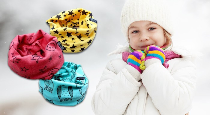 Štýlový hrejivý nákrčník pre deti aj tínedžerov