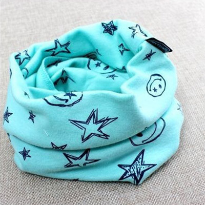 Hrejivý nákrčník pre deti a tínedžerov - vzor úsmev - tyrkysový