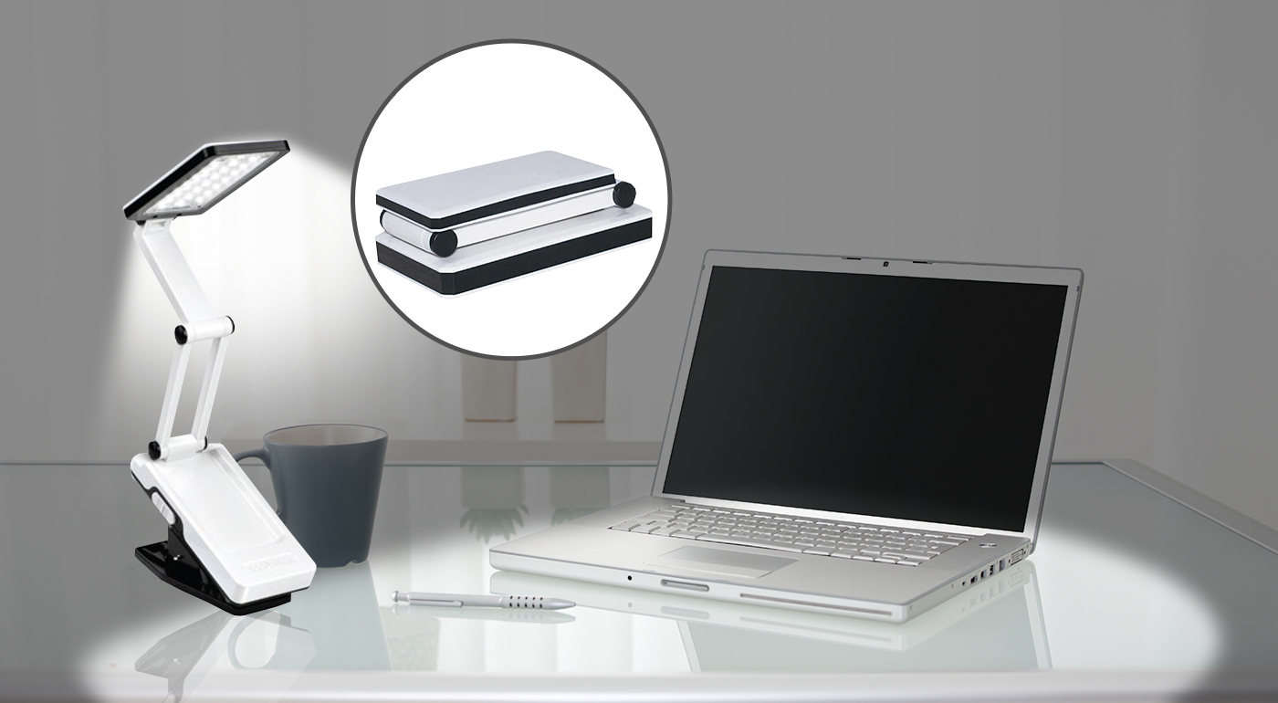 LED stolná lampa s napájaním cez USB alebo batérie