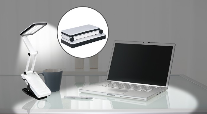 LED stolná lampa s napájaním cez USB alebo batérie
