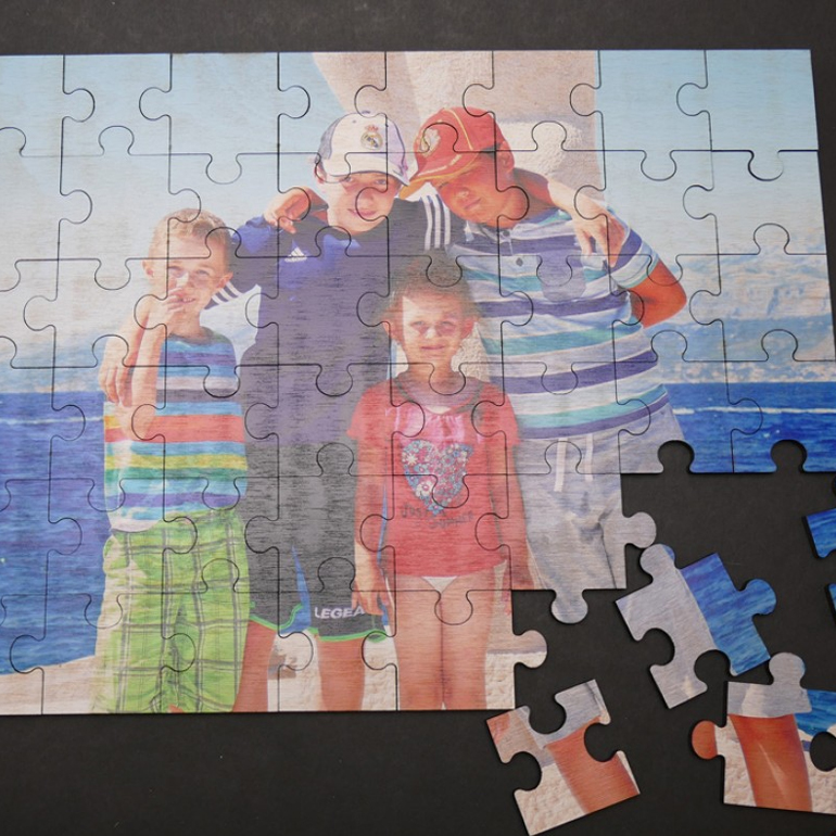 Drevené puzzle s vlastnou potlačou A4