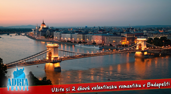 Dvojdňová valentínska romantika v Budapešti. Doprajte si relax v kúpeľoch s romantickou večerou pri sviečkach.