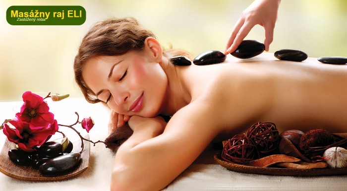 Hrejivá masáž lávovými kameňmi s darčekom