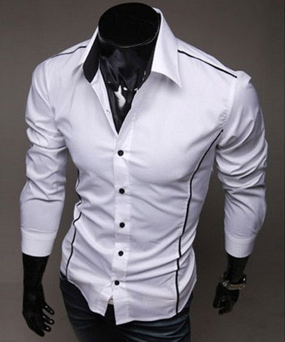 Štýlová pánska košeľa slim-fit s pásikom