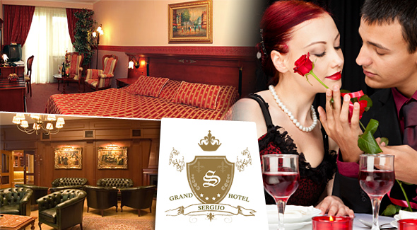 Luxusný valentínsky pobyt pre dvoch v GRAND HOTELI SERGIJO****. Romantika vo dvojici.