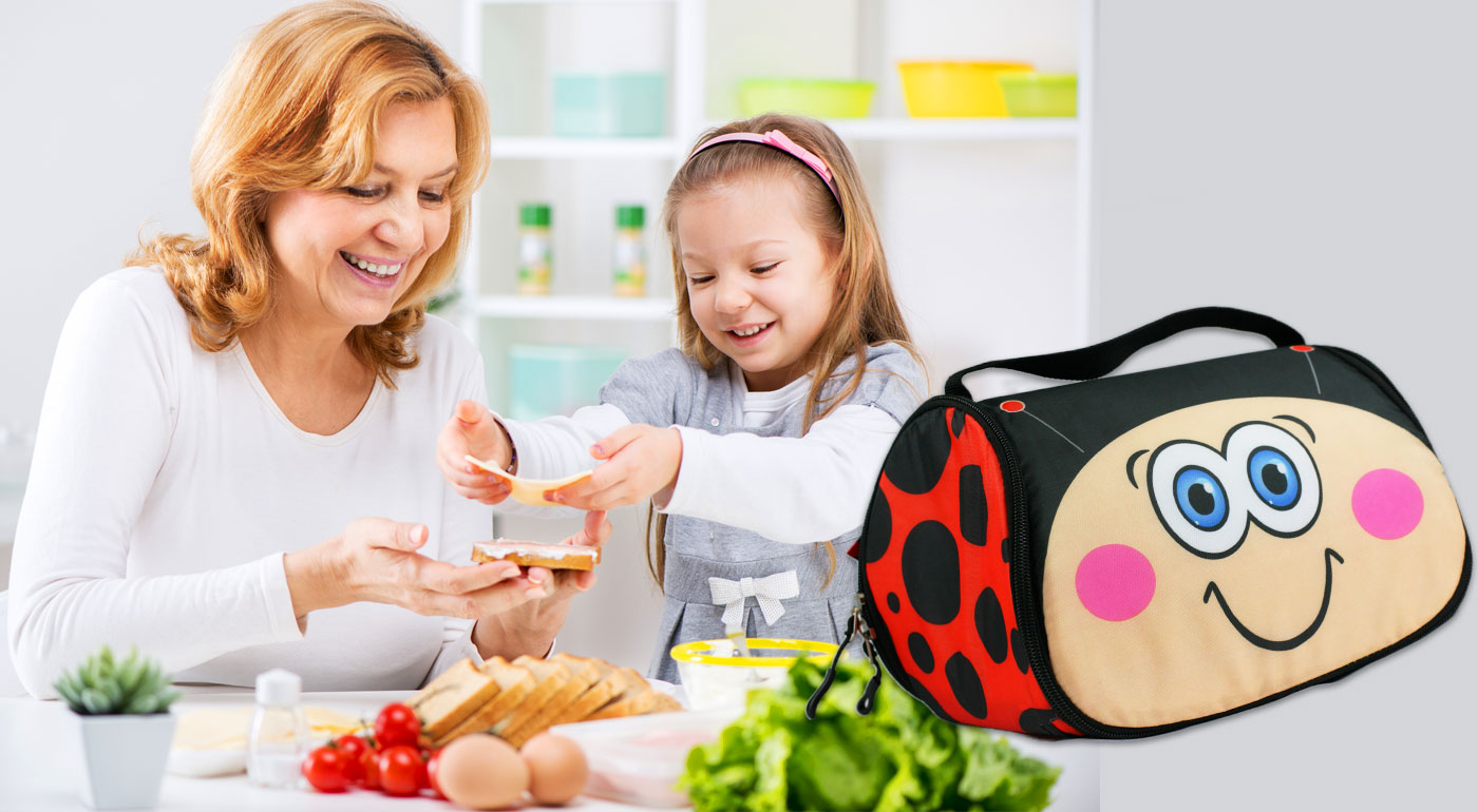 Veselá obedová taška pre deti SNACK PET