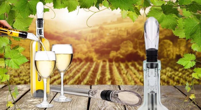 Chladič vína 3v1 s aerátorom a odlievačom