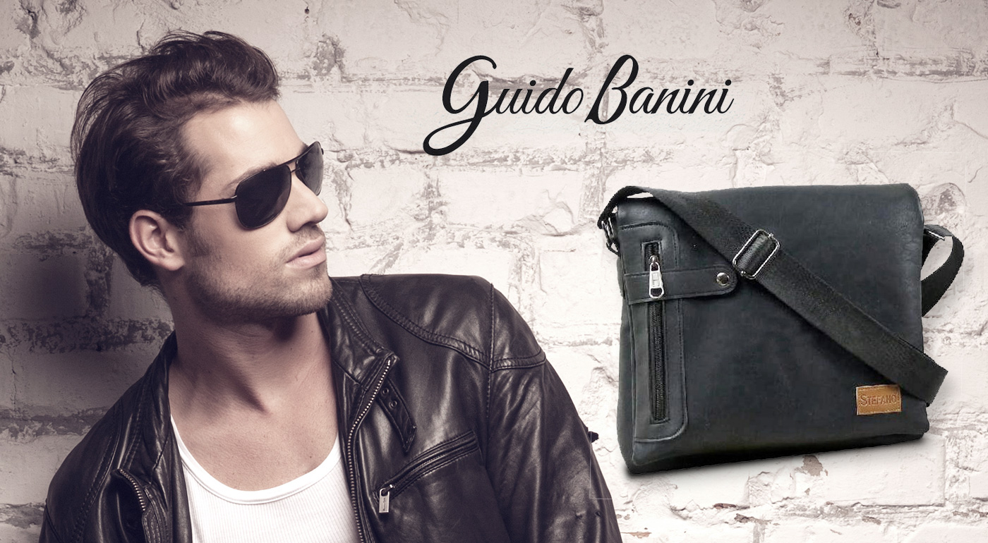 Značková talianska pánska taška messenger