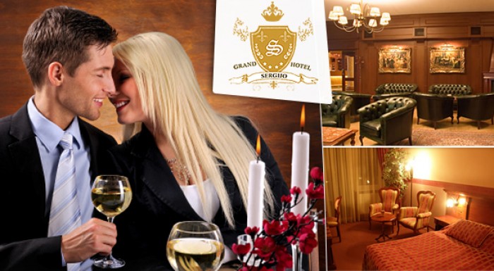 Valentínske pobyty pre dvojicu v GRAND HOTELI SERGIJO****. Romantika vo dvojici.