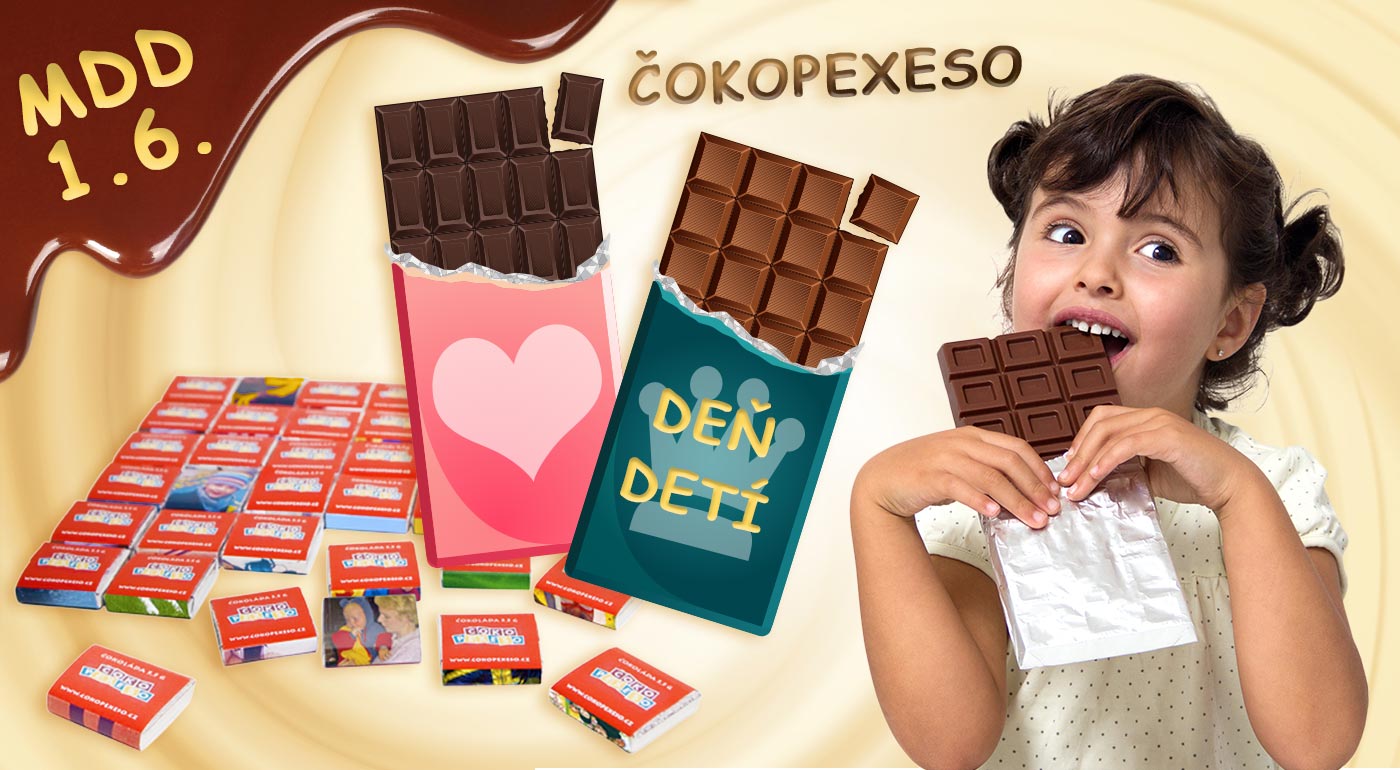 Čokoláda alebo čokopexeso s vlastným motívom