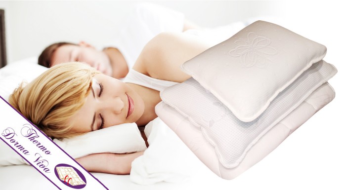 Vlnený alebo termo paplón s vankúšmi