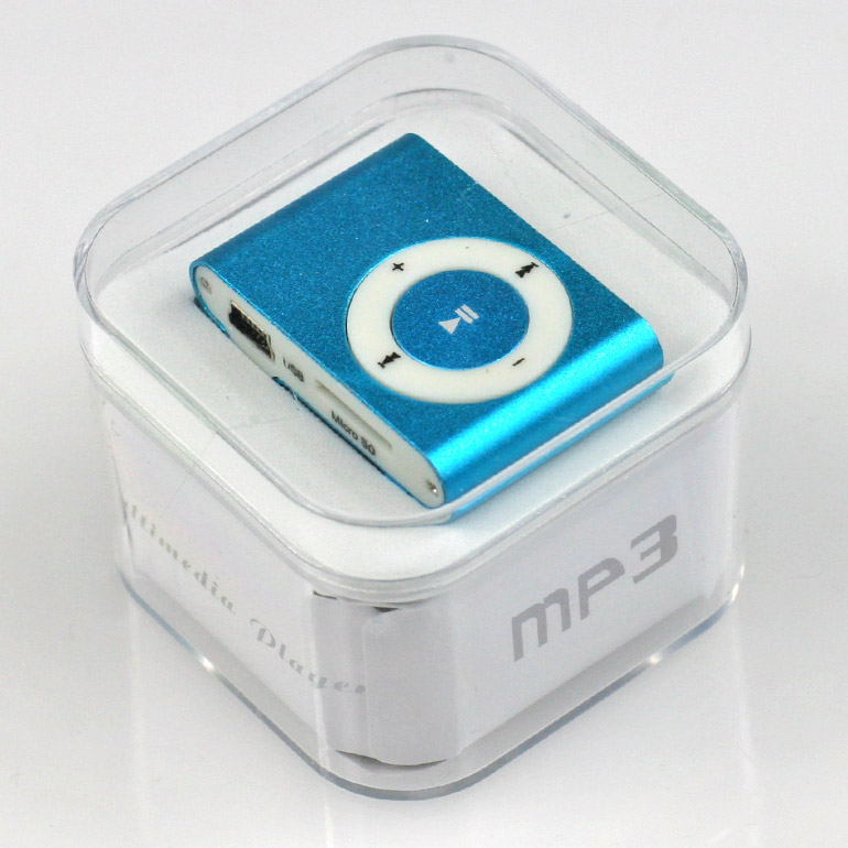 MP3 - mini prehrávač modrý