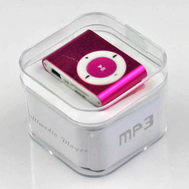 MP3 - mini prehrávač ružový
