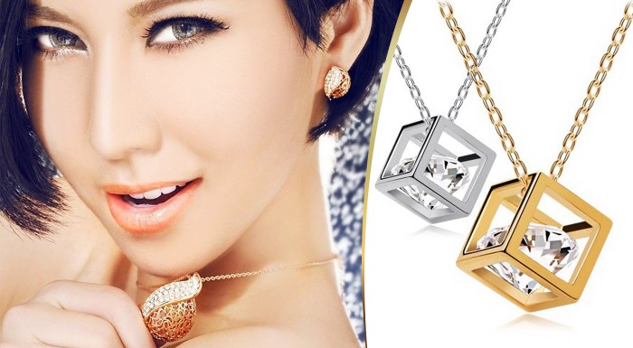 Elegantné náhrdelníky s krištálikom