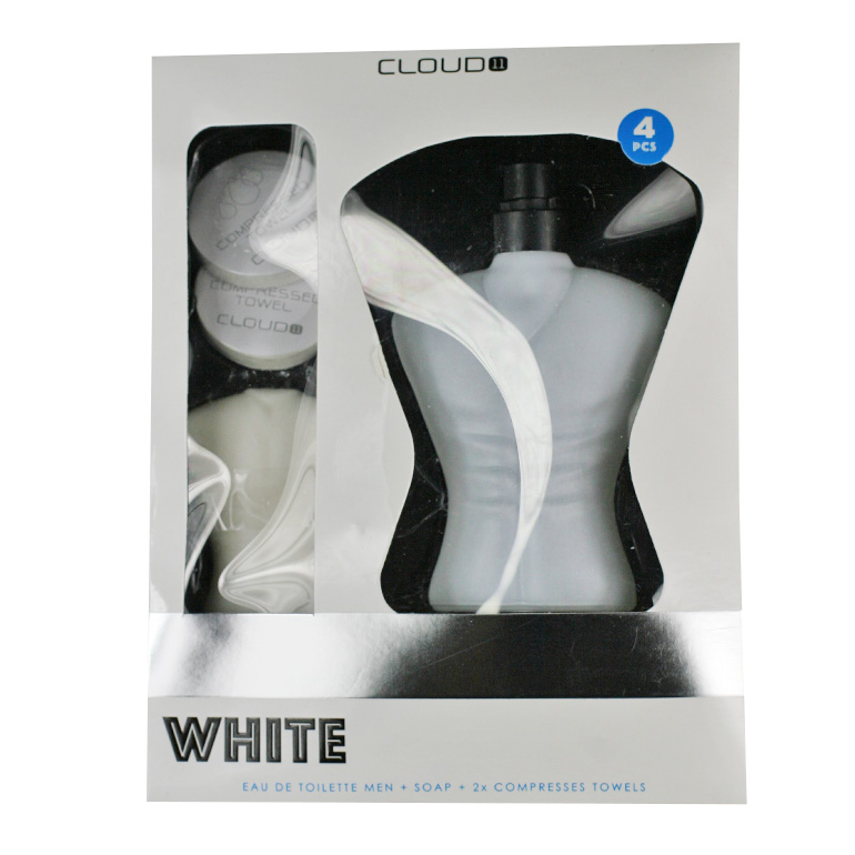 Pánska vôňa Cloud 11 White v balení s mydlom a 2 uteráčikmi