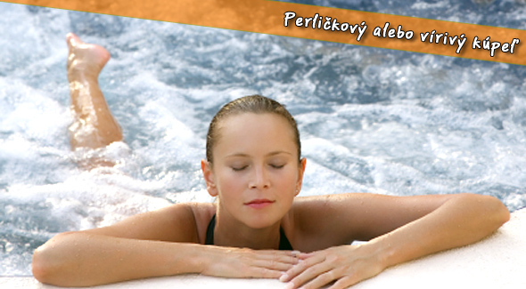 Vírivka alebo perličkový liečivý kúpeľ.