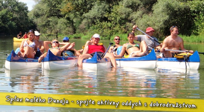 Splav Malého Dunaja. Adrenalín a dobrodružstvo aj pre začiatočníkov.